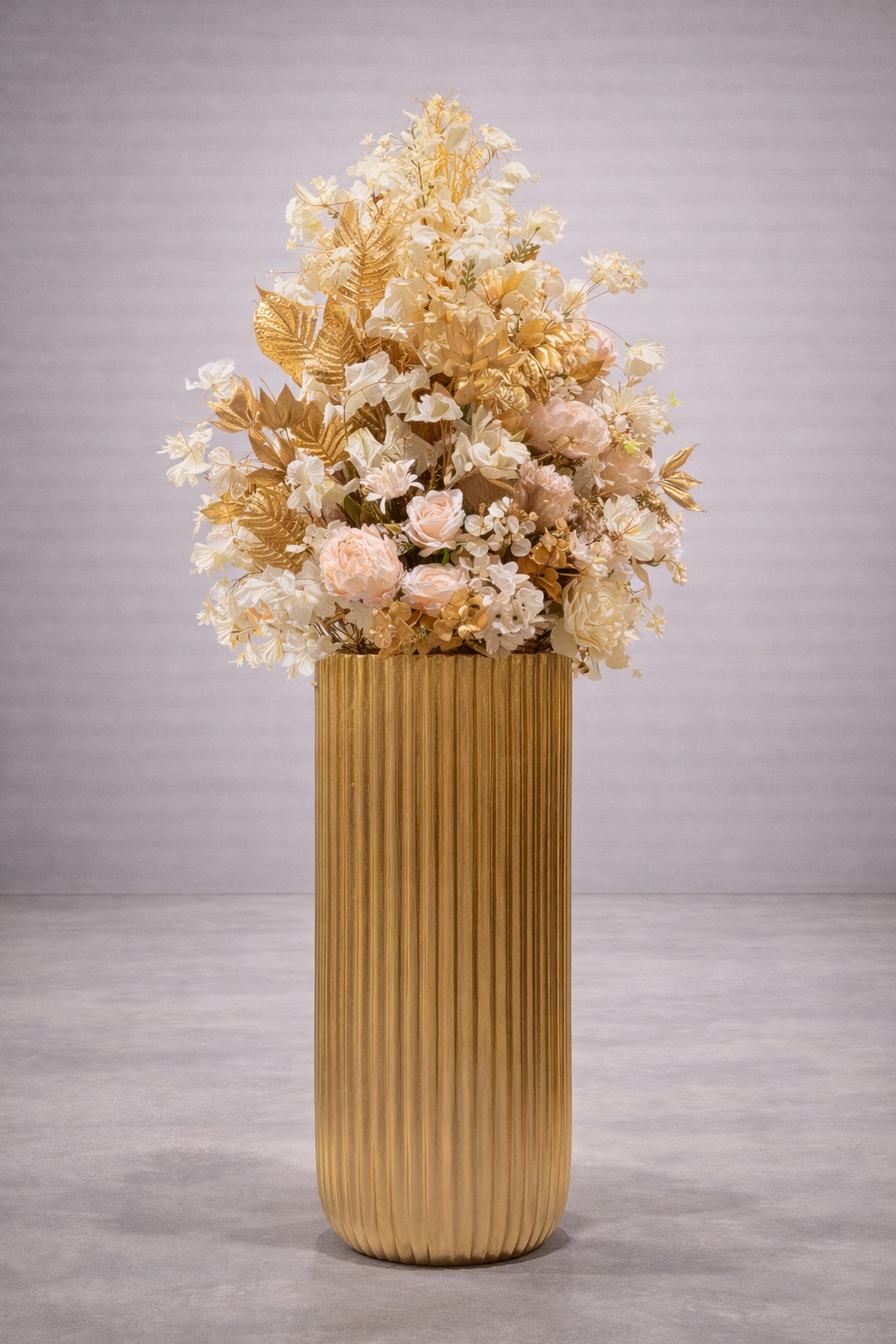 OM374-90 Gouden Mix bloem Goud & Crème