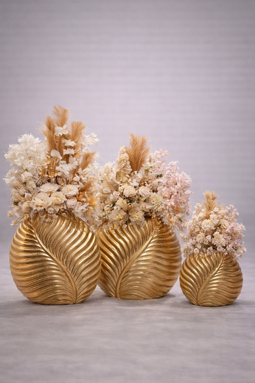 375 Gold Mix flower White&Cream&Pink